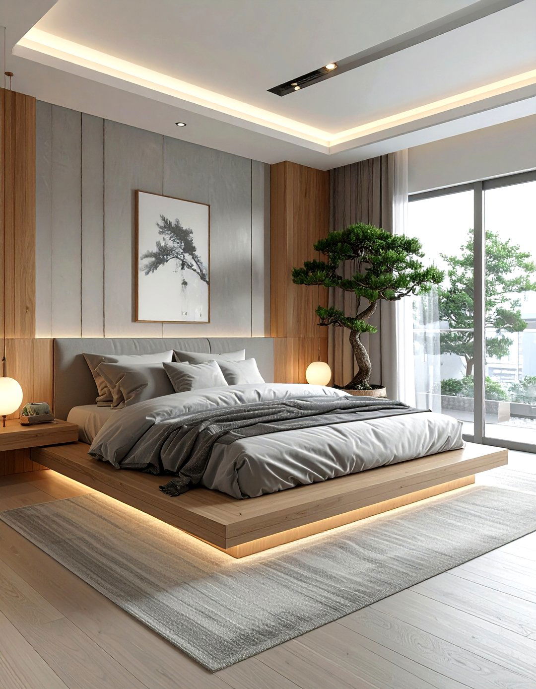Zen Gray Bedroom - 30 minimalist gray bedroom ideas