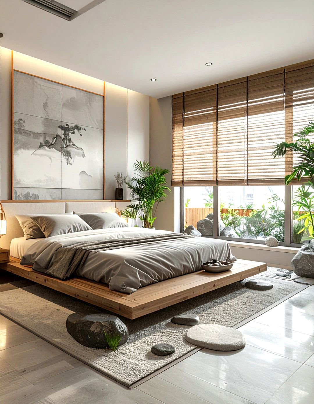 Zen Inspired Bedroom - 30 rental apartment bedroom ideas