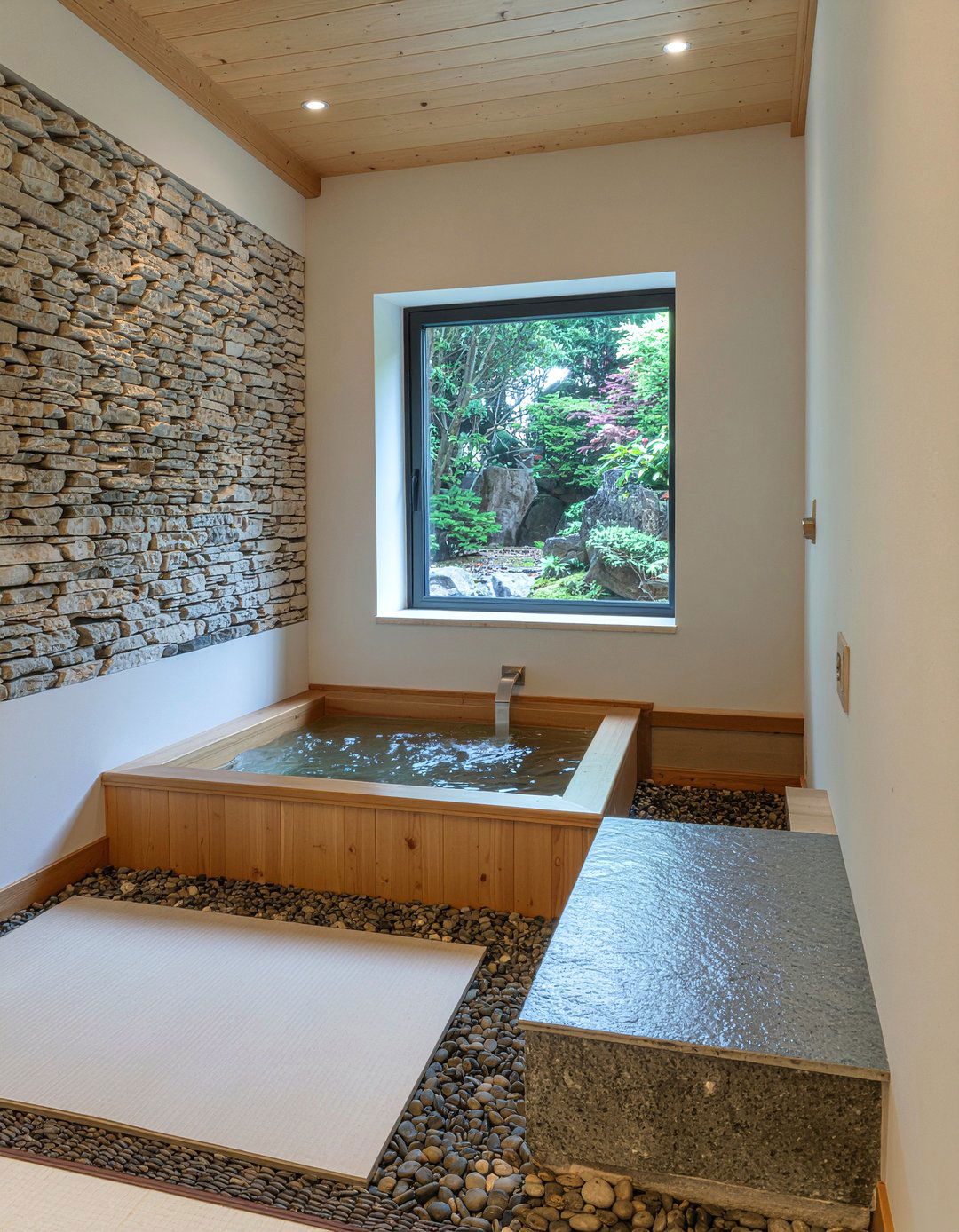 Zen Japanese Soaking Tub - 30 bathroom design history ideas