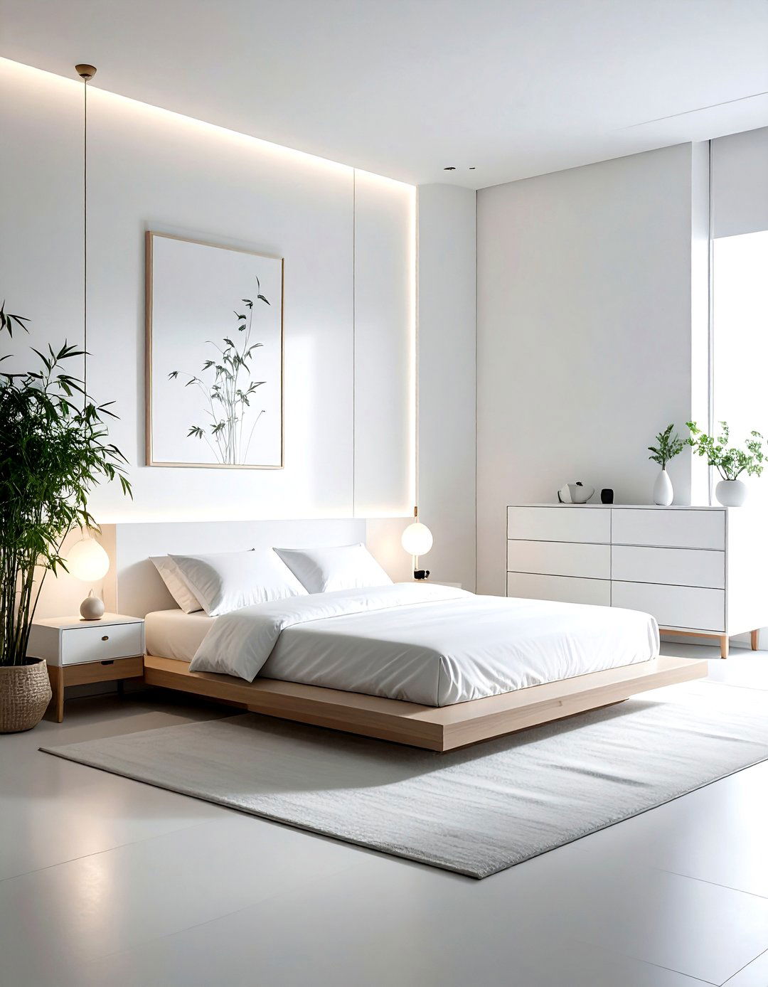 Zen White Bedroom - 30 white bedroom furniture ideas