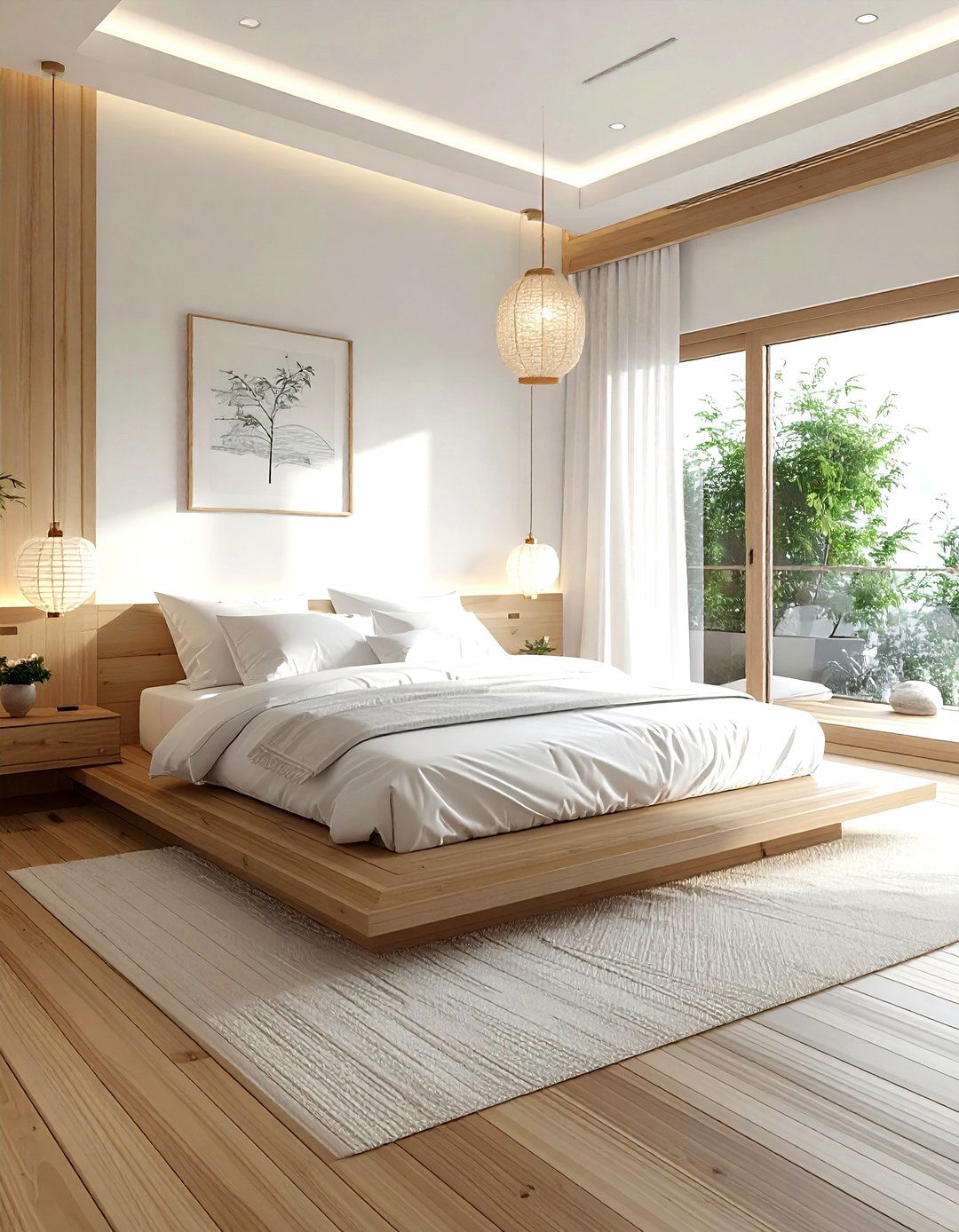 Zen White Bedroom - 30 white bedroom ideas