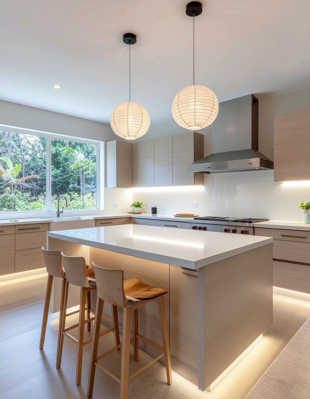 Zen kitchen lighting - 30 Asian kitchen ideas