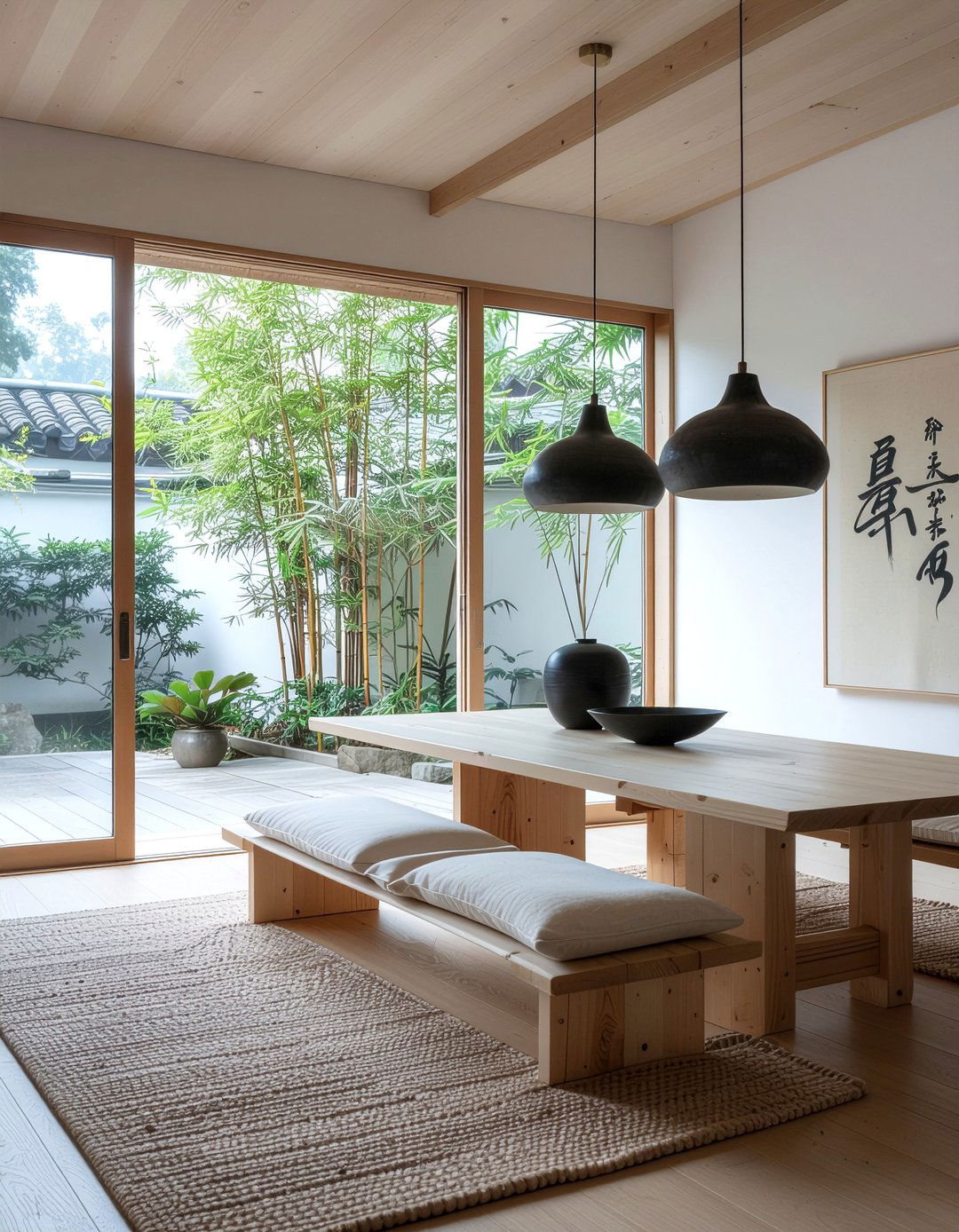 Zen minimalist dining room - 30 Chinese dining room ideas