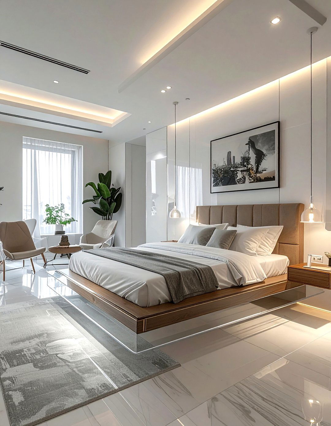 Zero gravity floating furniture - 30 space themed bedroom ideas