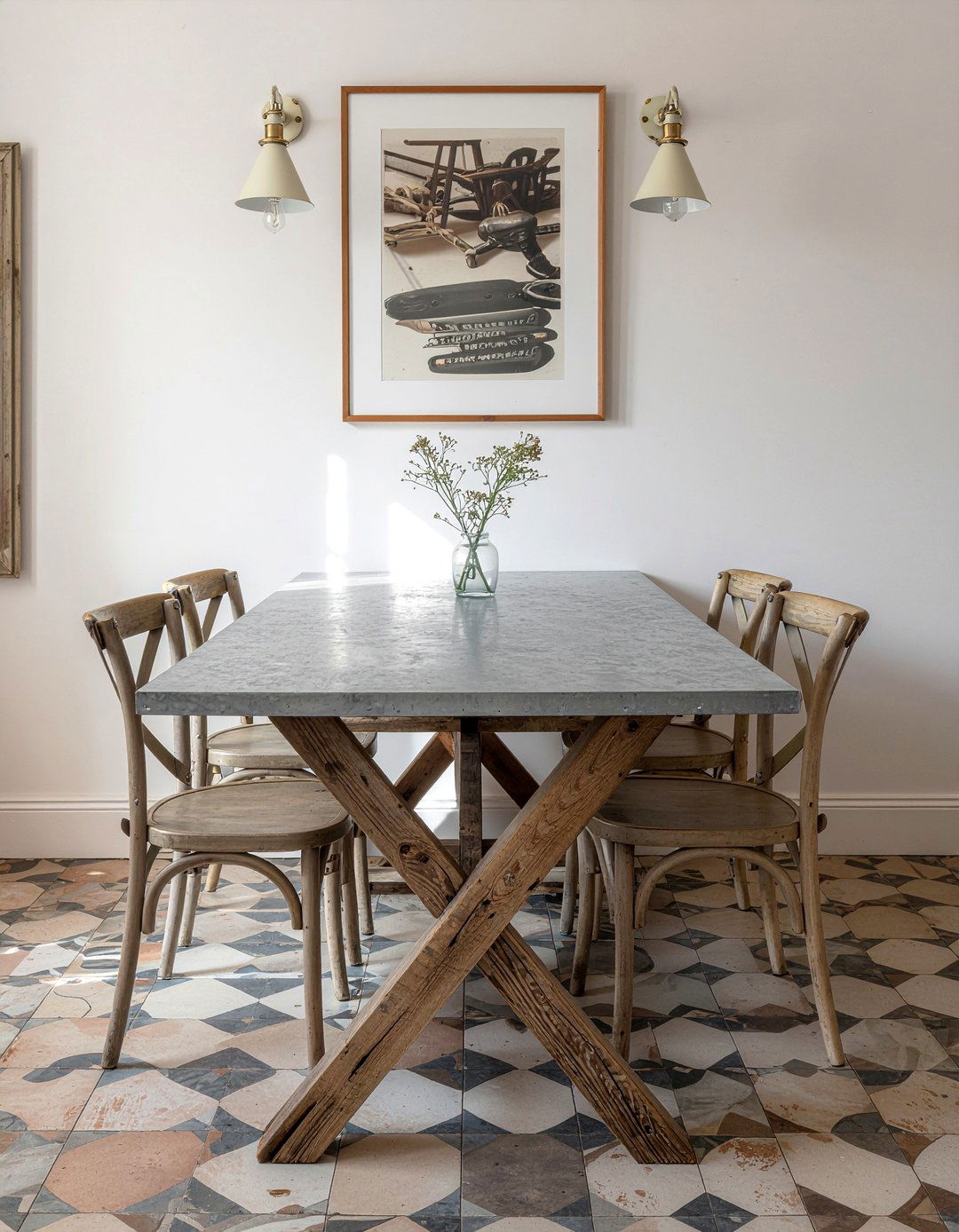 Zinc Top Dining Table - 30 metal dining table ideas