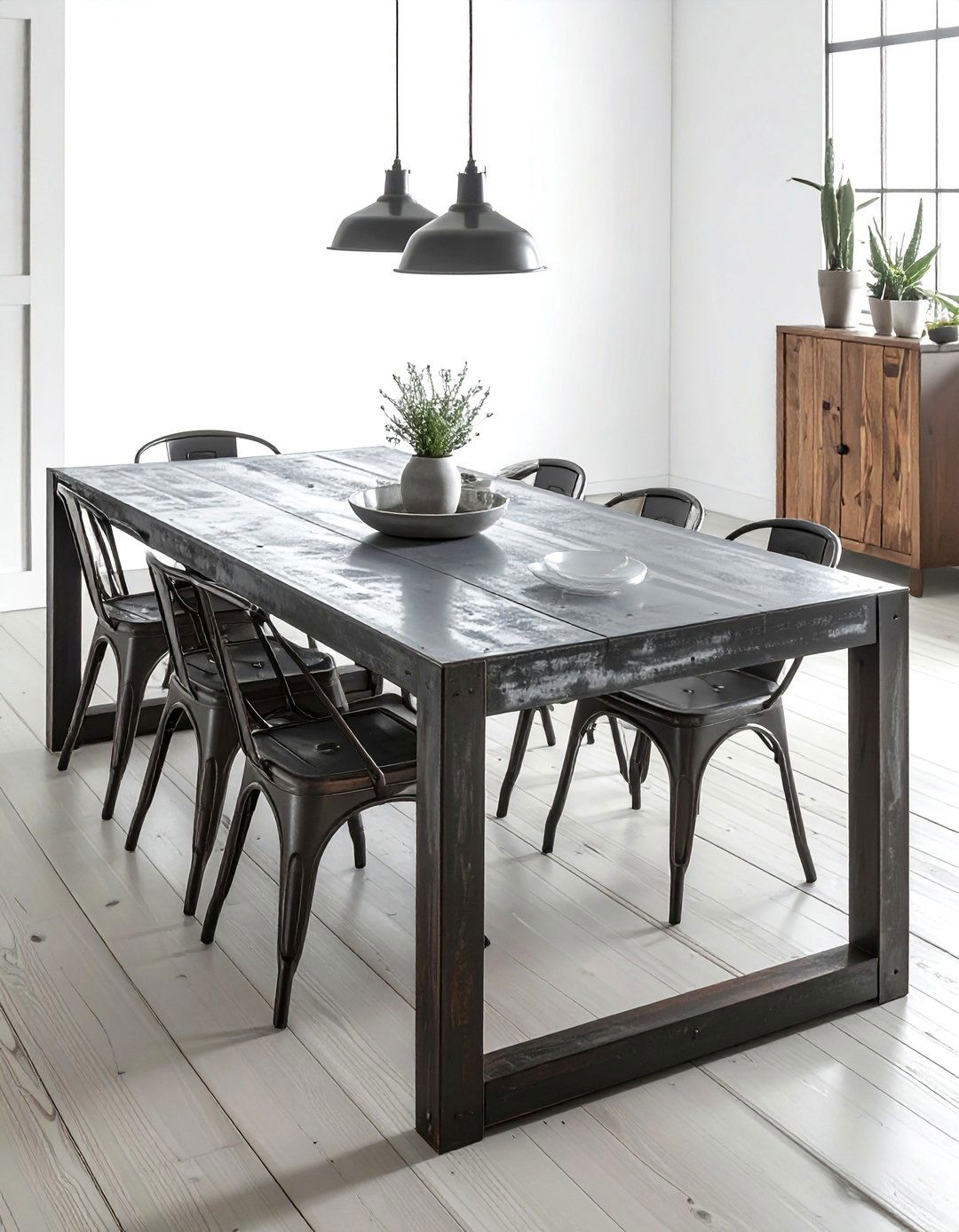 Zinc Top Dining Table - 30 rectangular dining table ideas