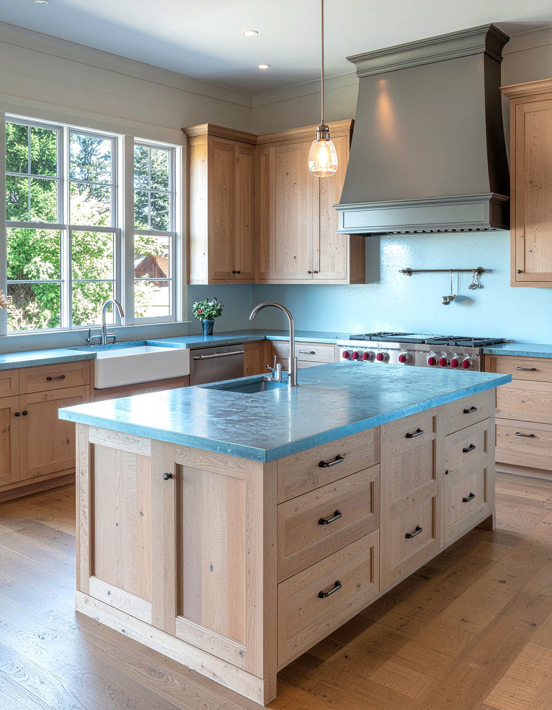 Zinc countertop - 30 industrial kitchen ideas