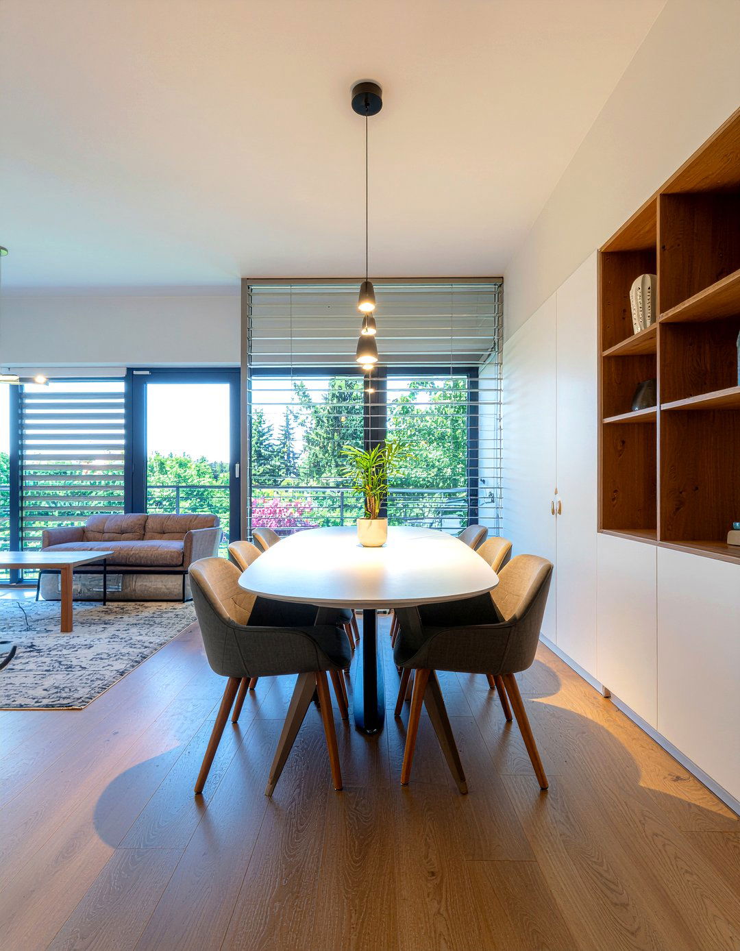 Zoning Living Dining Space - 30 combined dining space ideas