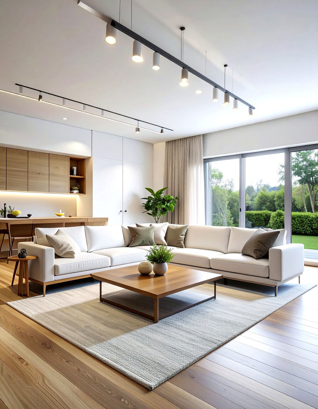 minimalist track lighting living room - 30 living room track lighting ideas