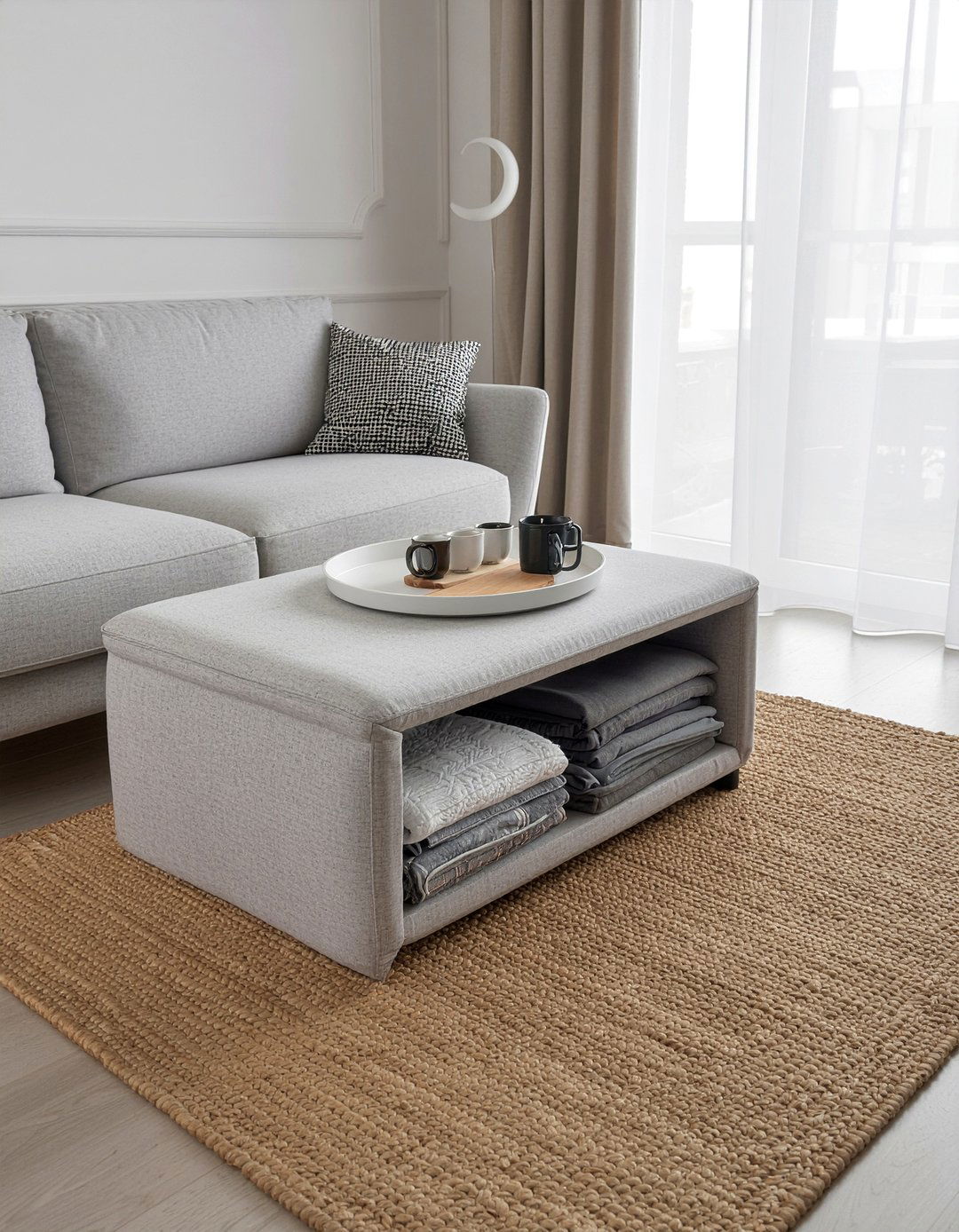 multifunctional furniture for small spaces - 30 studio apartment living room ideas