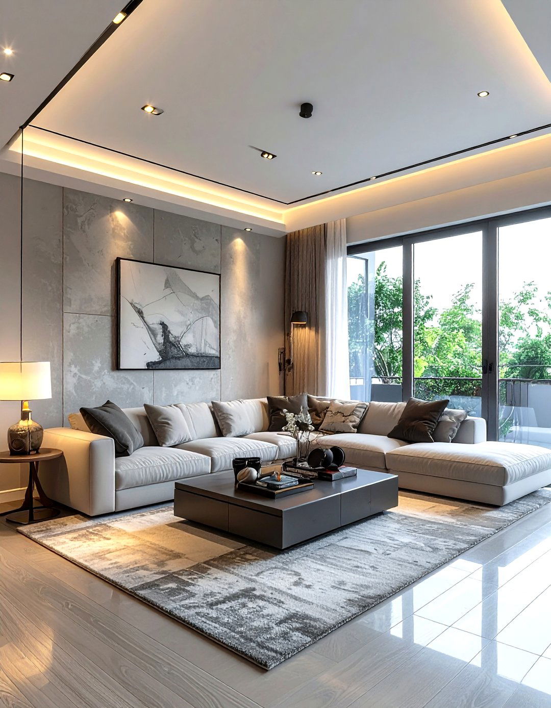 perimeter track lighting living room - 30 living room track lighting ideas