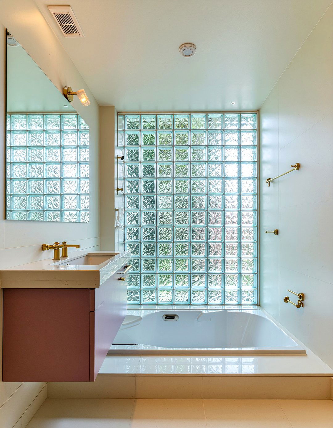 s Glass Block Bathroom - 30 bathroom design history ideas