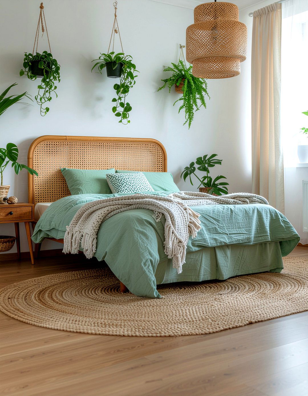 s Rattan Bedroom - 30 retro bedroom ideas