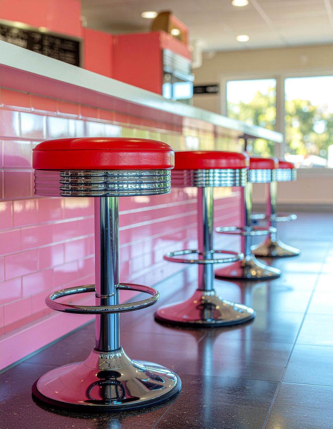 s diner seating - 30 retro kitchen ideas