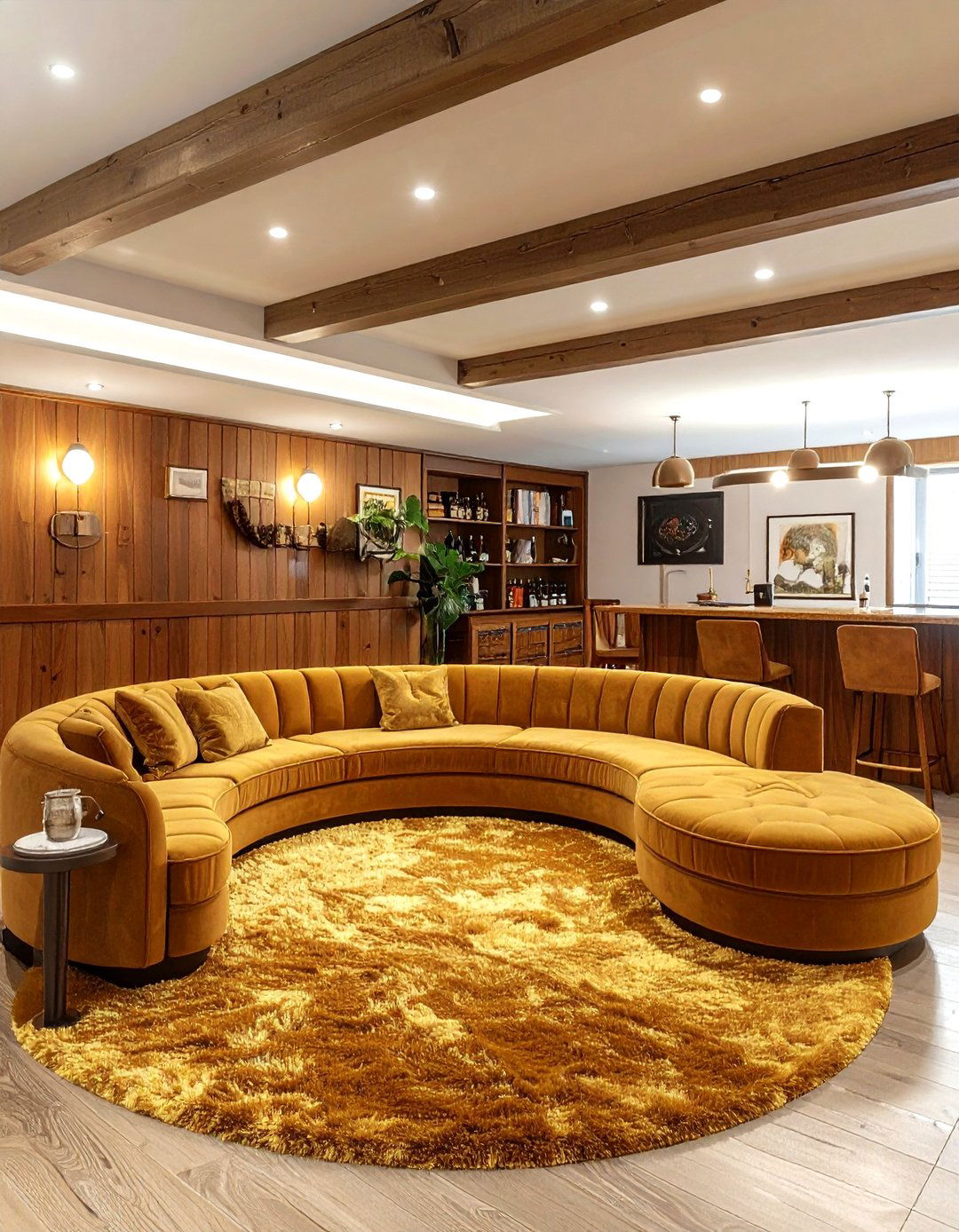 s retro basement - 30 vintage home decor ideas