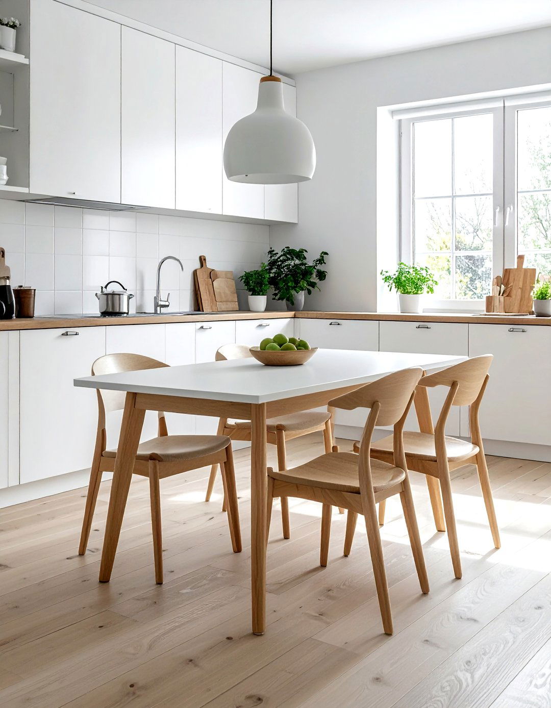 scandinavian white kitchen furniture - 30 all white kitchen ideas