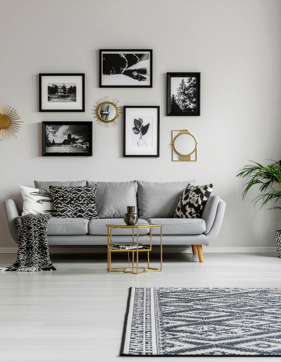 studio apartment gallery wall - 30 studio apartment living room ideas