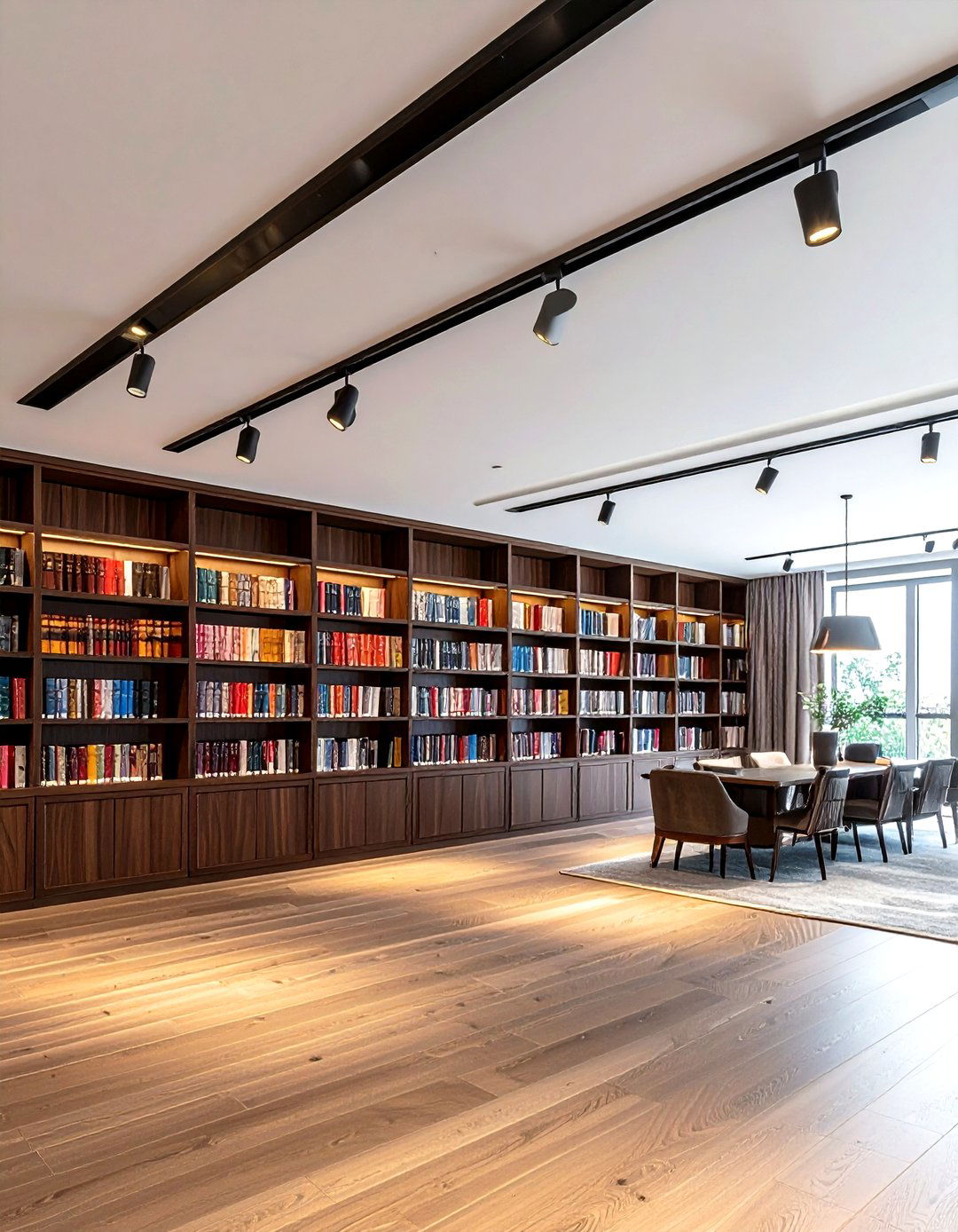 track lighting for bookshelves - 30 living room track lighting ideas