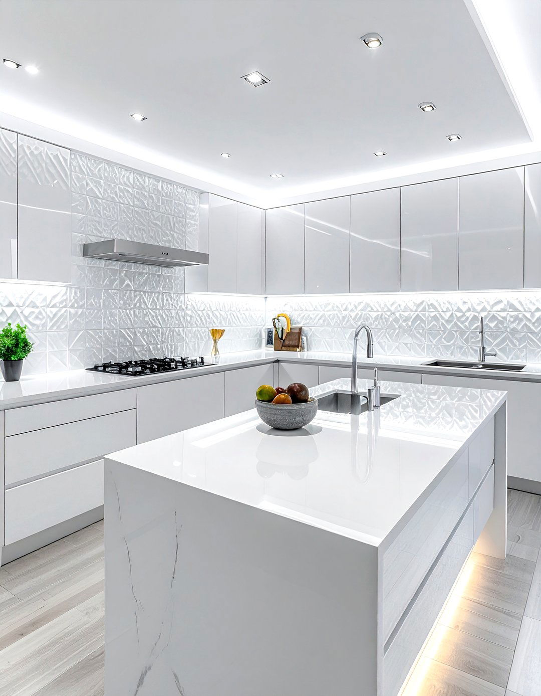 30 Stunning All White Kitchen Ideas for a Bright Look
