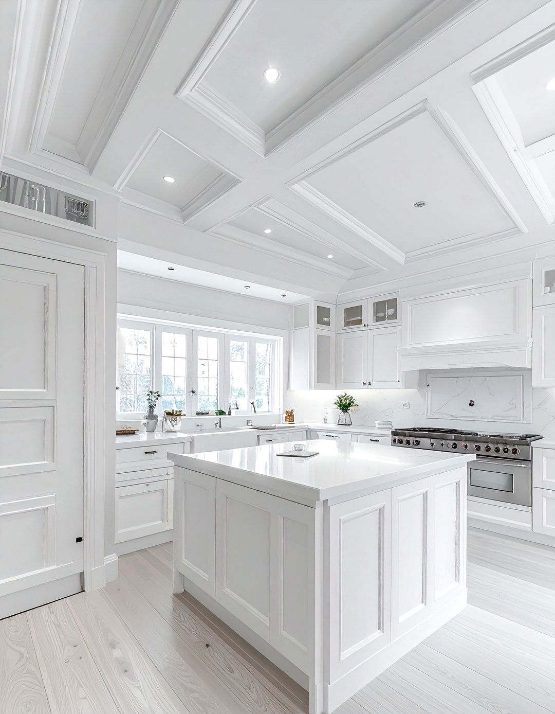 white kitchen ceiling design - 30 all white kitchen ideas